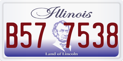 IL license plate B577538