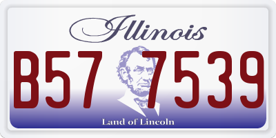 IL license plate B577539