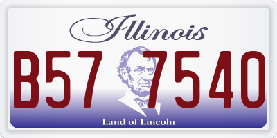 IL license plate B577540