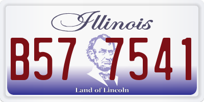 IL license plate B577541