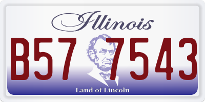 IL license plate B577543
