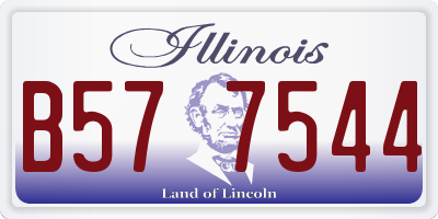IL license plate B577544