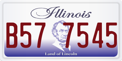 IL license plate B577545