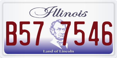 IL license plate B577546
