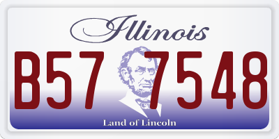 IL license plate B577548