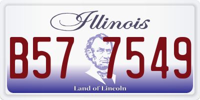 IL license plate B577549