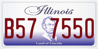 IL license plate B577550