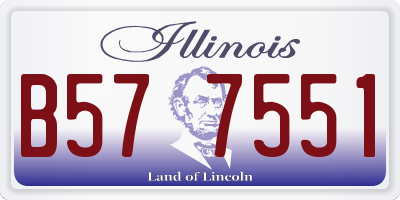 IL license plate B577551