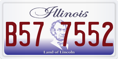 IL license plate B577552