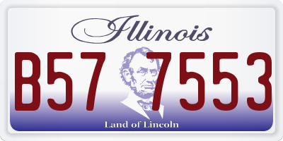 IL license plate B577553