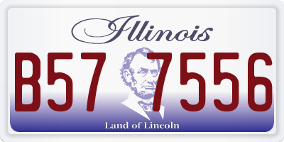 IL license plate B577556