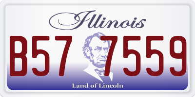 IL license plate B577559