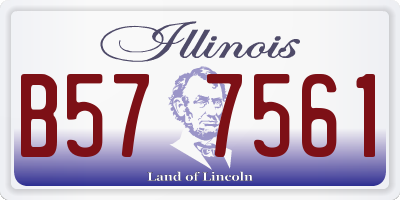 IL license plate B577561