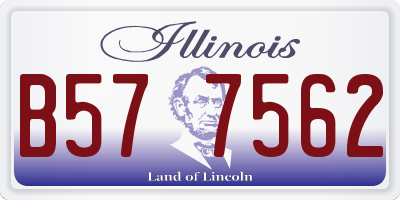 IL license plate B577562