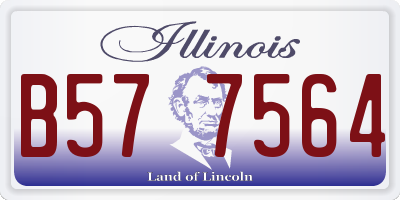 IL license plate B577564