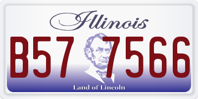 IL license plate B577566