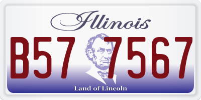 IL license plate B577567
