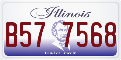 IL license plate B577568