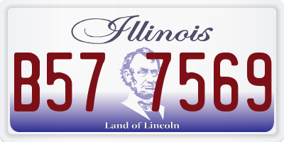 IL license plate B577569
