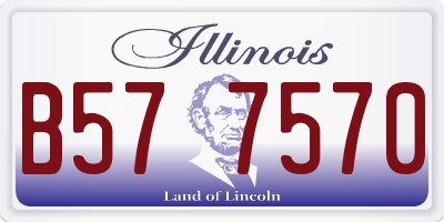 IL license plate B577570