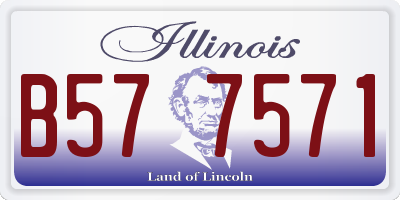 IL license plate B577571