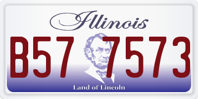 IL license plate B577573