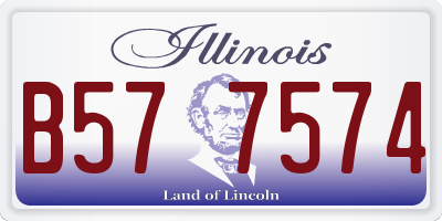 IL license plate B577574