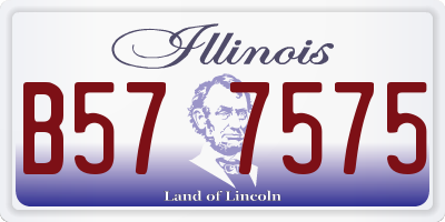 IL license plate B577575
