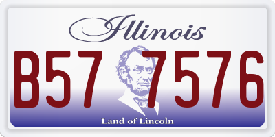 IL license plate B577576