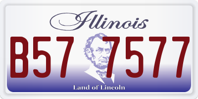 IL license plate B577577