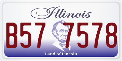 IL license plate B577578