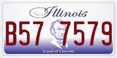 IL license plate B577579