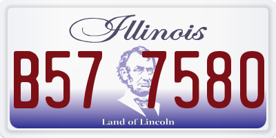 IL license plate B577580