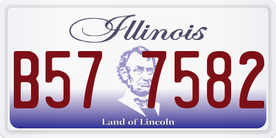 IL license plate B577582