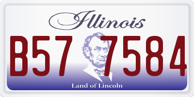 IL license plate B577584