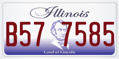 IL license plate B577585