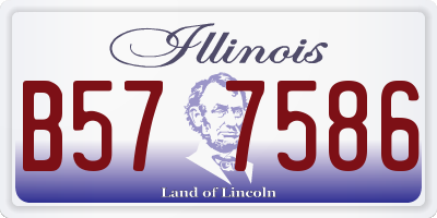 IL license plate B577586
