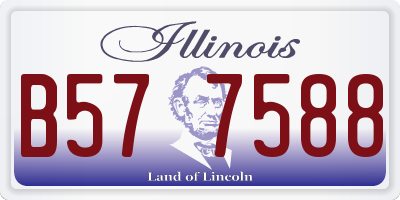 IL license plate B577588