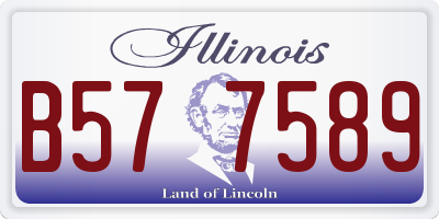 IL license plate B577589