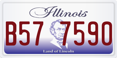 IL license plate B577590