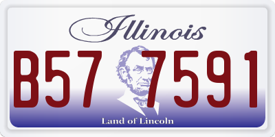 IL license plate B577591