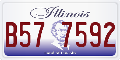 IL license plate B577592