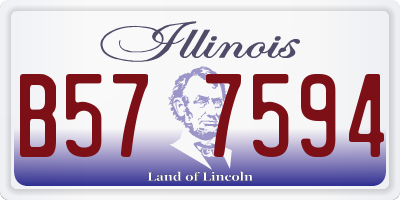 IL license plate B577594