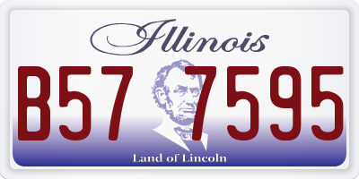 IL license plate B577595