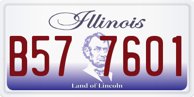 IL license plate B577601