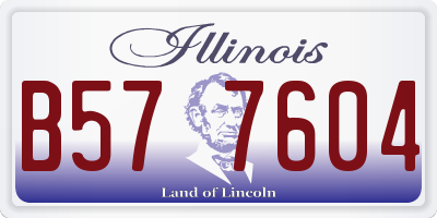 IL license plate B577604