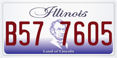 IL license plate B577605