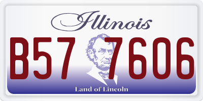 IL license plate B577606