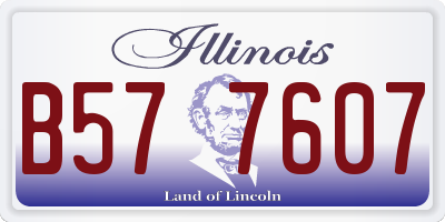 IL license plate B577607