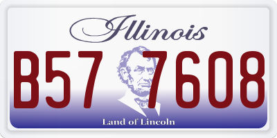 IL license plate B577608